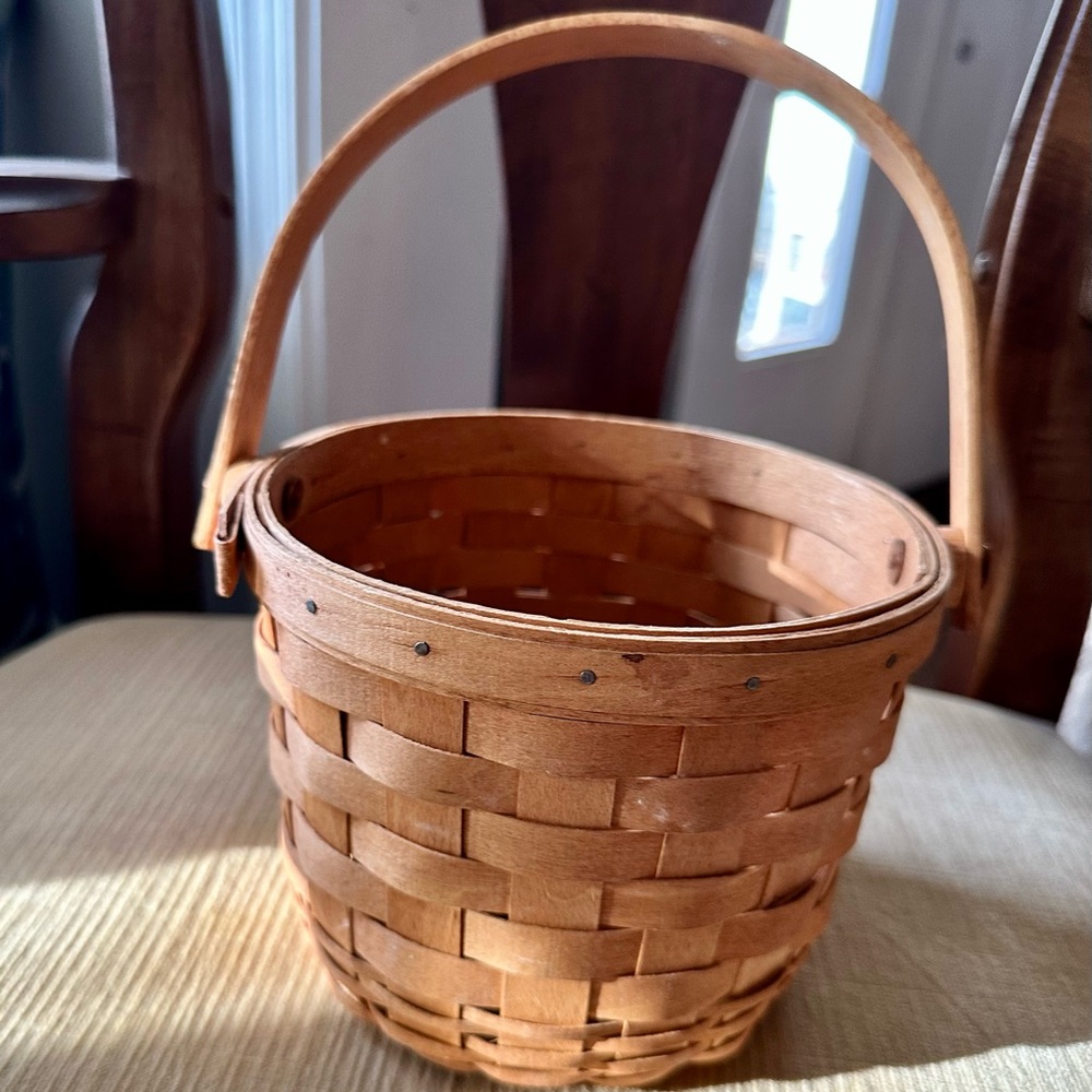 Vintage Longaberger Basket Handwoven 1991